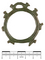 The photo shows a round piece of jewellery, the circumference of which is adorned with eight ducks.