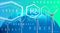 The picture shows the symbol of hydrogen surrounded by white hexagons and wind turbines. There are also words such as green, hydrogen, renewable energy, and power. Dominating colours are: blue and green. The background of the picture features the shape of planet Earth with continents.