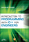 Okładka książki z abstrakcyjną grafiką, w której dominuje kolor zielony. Tytuł: Introduction to Programming with C++ for Engineers. Autor: Bogusław Cyganek
